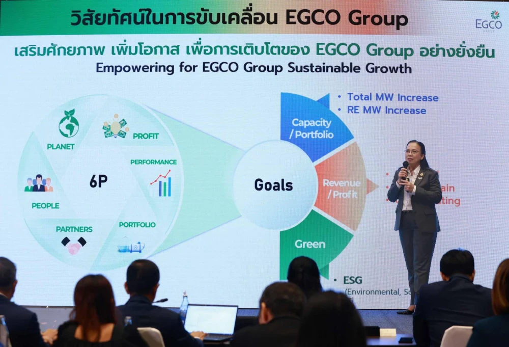 ดร.จิราพร โชว์วิสัยทัศน์ “เสริมศักยภาพ เพิ่มโอกาส เพื่อการเติบโตของ EGCO Group อย่างยั่งยืน” มุ่งเพิ่มกำลังผลิต สร้างรายได้ กำไร และสมดุล ESG