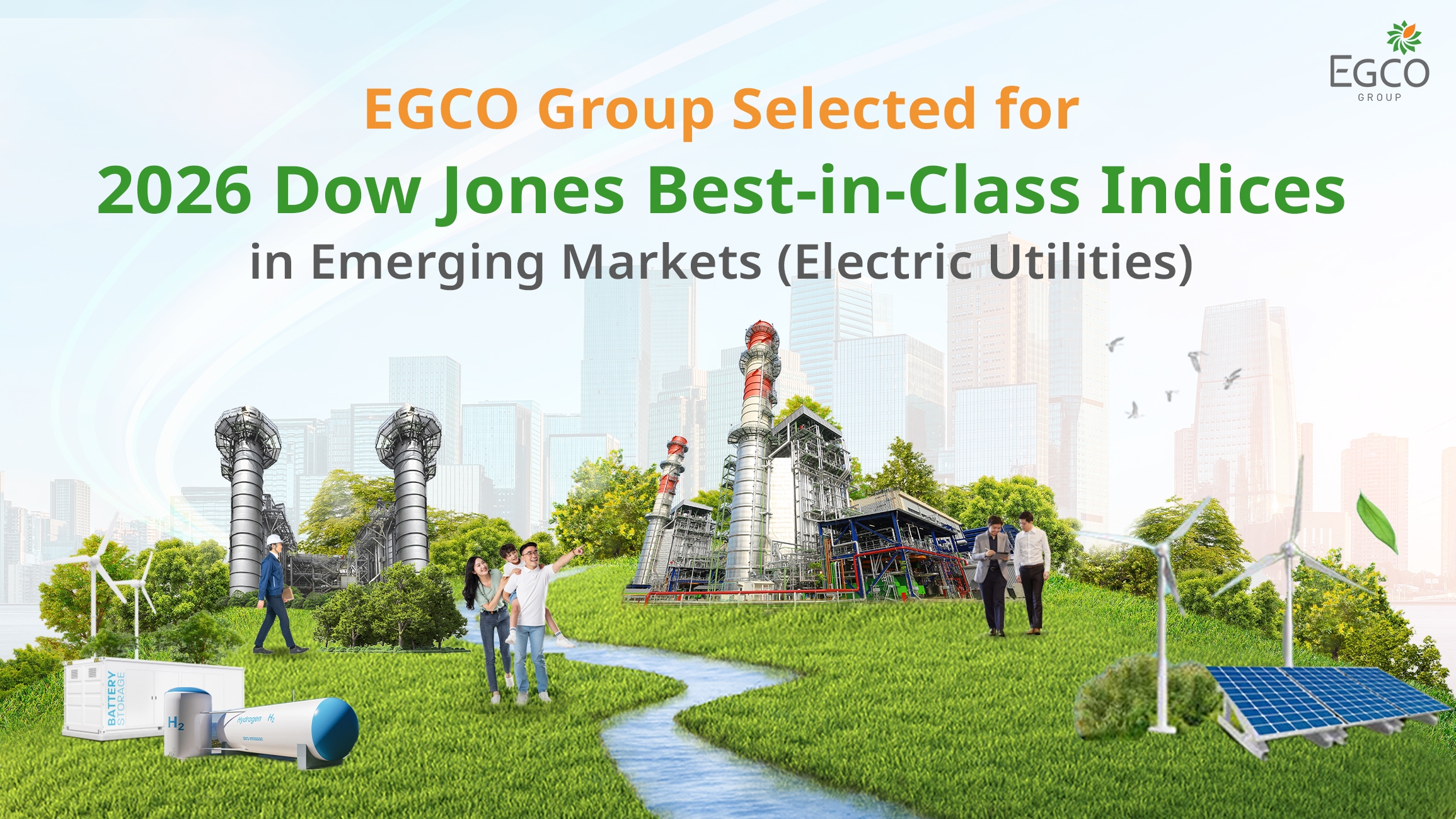 EGCO Group Selected for 2026 Dow Jones Best-in-Class Indices (DJ BIC) in the Electric Utilities category within the Emerging Markets Index